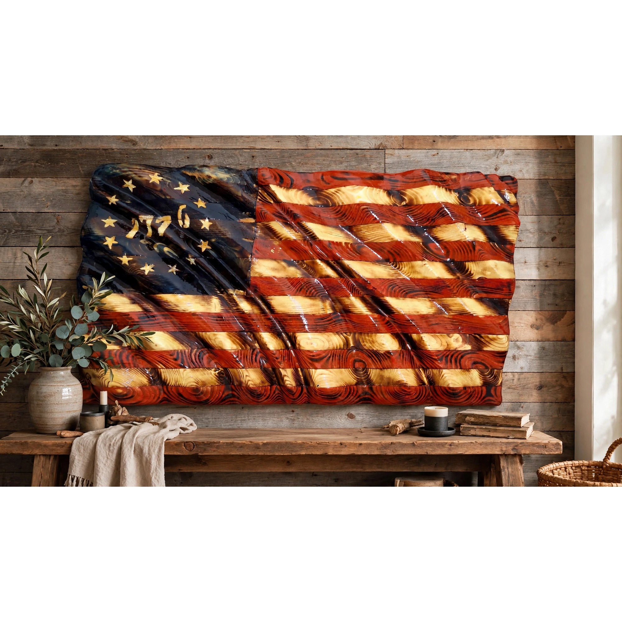 1776 Wavy Heritage Flag
